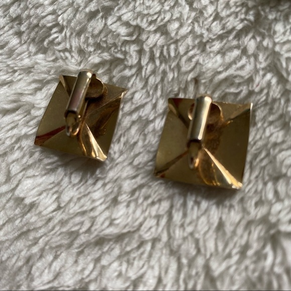 VINTAGE lot clip on earrings 70s to 80s 3 pair - Picture 5 of 6